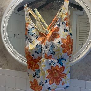 Lands' End Floral Tankini Womens' 22W